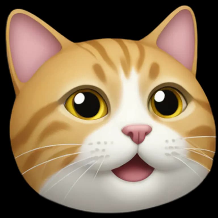 Red cat face